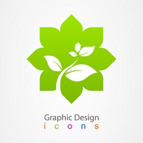平面树的图形平面设计 logo 的树状分支照片